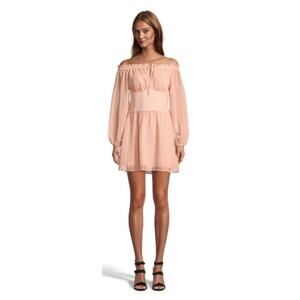 Guess Women's Corset Mini Dress Size Medium Peach‎ Romantic Feminine